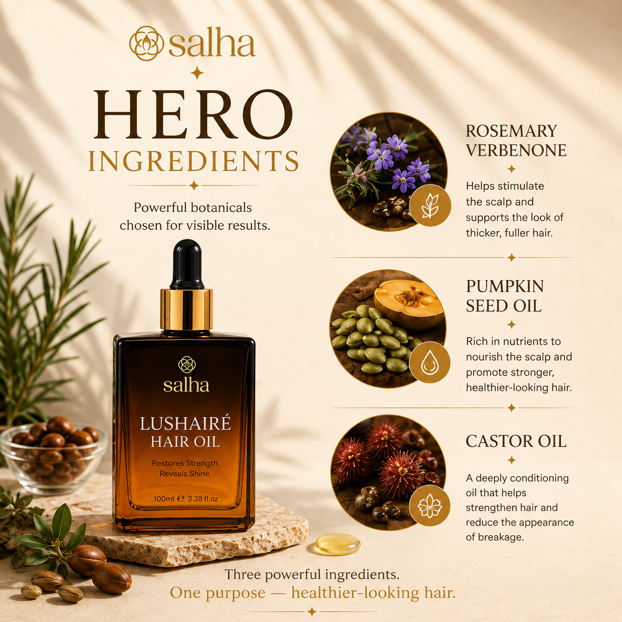 SALHA Lushairé Hair Oil – 100 ml