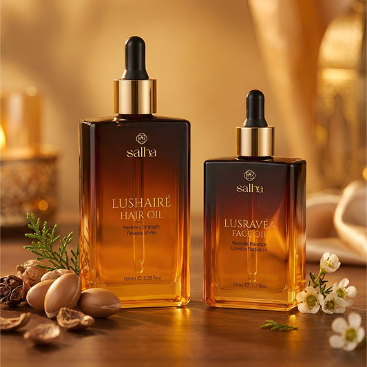 Lusravéa & Lushairé — Face & Hair Oils