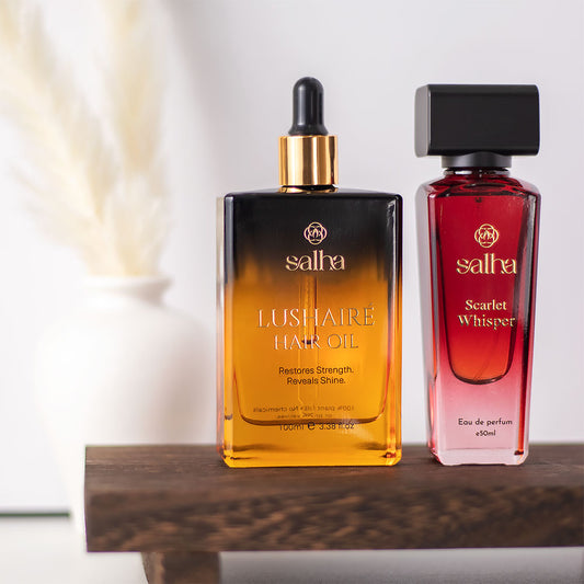Lushairé Hair Oil & Scarlet Whisper Perfume